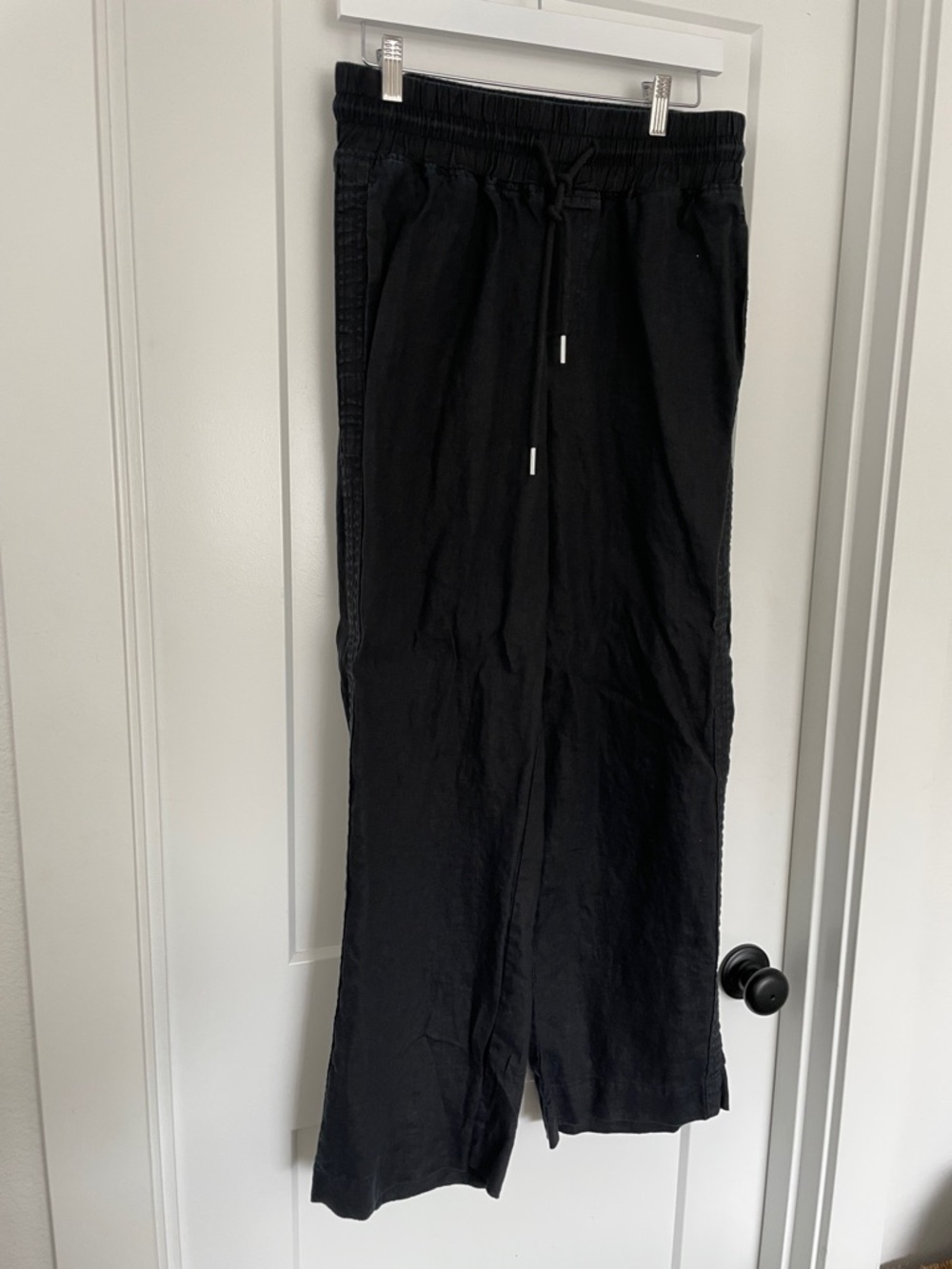Quince Black Linen Pants